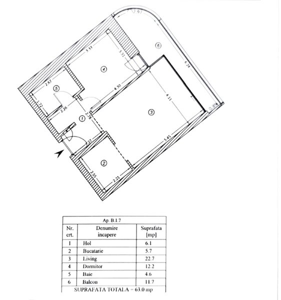 Yacht Kid 2024, Prima Inchiriere, Ap 2 camere 63 mp, Centrala, Loc Parcare